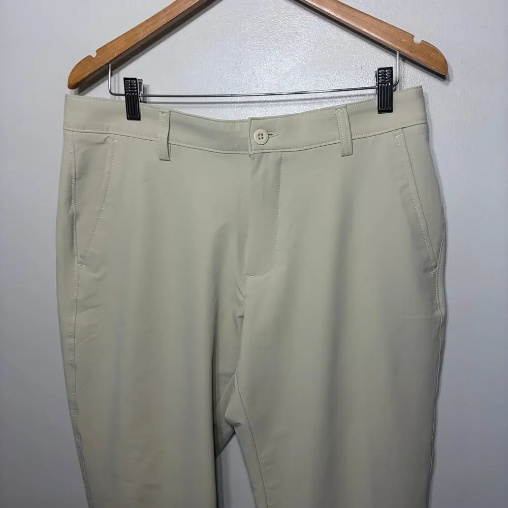 Under Armour Pants UA Tech Golf Stone Stretch Wicking Casual Vacation 34/30